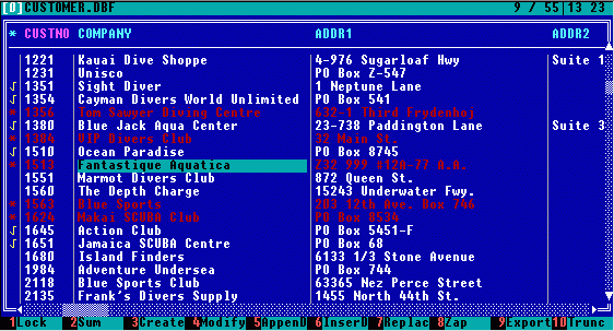 CDBF for DOS Screenshot